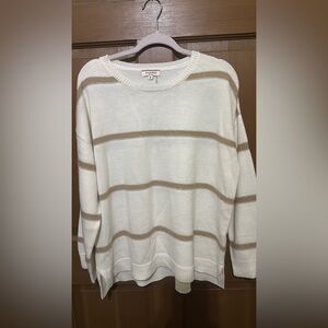 Andree Striped Sweater in Cream and Tan